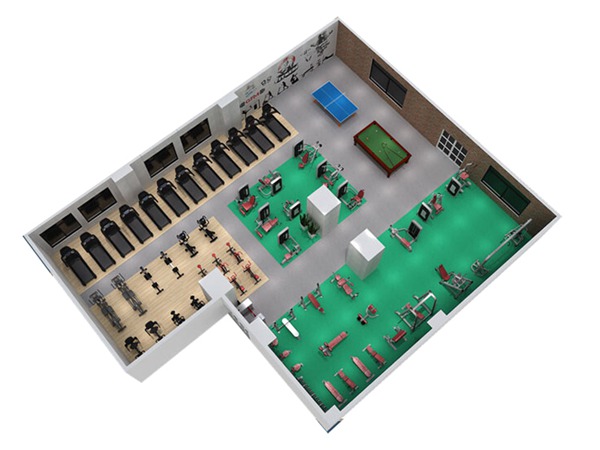 1000平方健身房配置方案-广西星空xk体育健身器材有限公司 1000平方健身房配置方案-广西星空xk体育健身器材有限公司