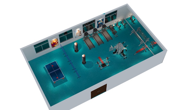 150平方健身房配置方案-广西星空xk体育健身器材有限公司