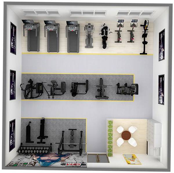 100平方健身房配置方案-广西星空xk体育健身器材有限公司 100平方健身房配置方案-广西星空xk体育健身器材有限公司